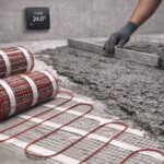 Elektromos fűtőkábel szerelése beton alá padlófűtéshez