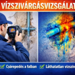Falban lévő csőrepedés és rejtett vízszivárgás kimutatása hőkamerával